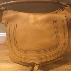 Chloe Marcie Large Hobo bag yellow/safari color